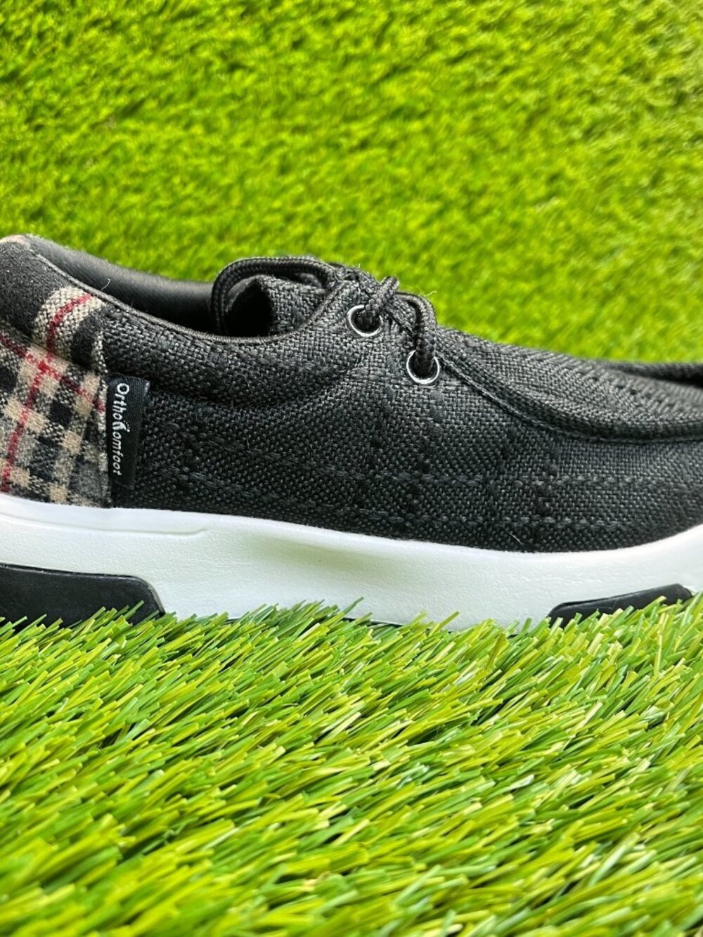 OrthoComfoot Orthopedic Womens Size 5.5 Black Walking Outdoor Loafers Shoes